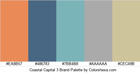Coastal Capital 3 Brand Colors Logo