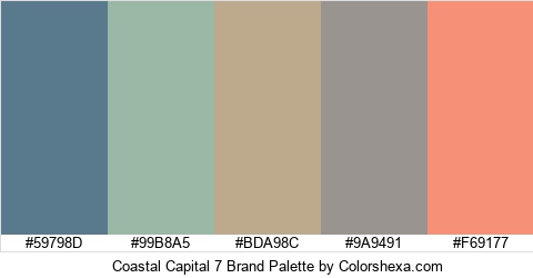 Coastal Capital 7 Brand Colors Logo