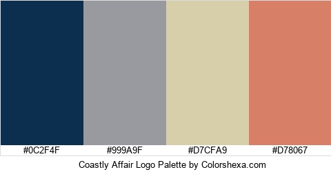 Coastly Affair Logo Colors Logo