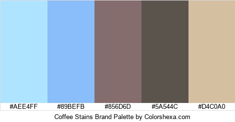 Coffee Stains Brand Colors Logo