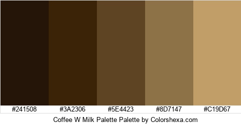 Coffee W Milk Palette Colors Logo