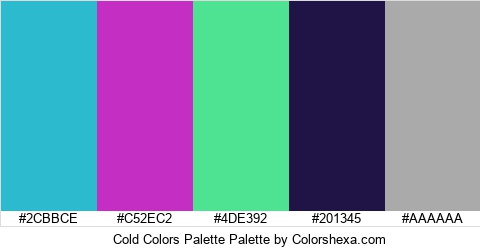 Cold Colors Palette Colors Logo
