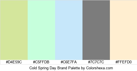 Cold Spring Day Brand Colors Logo