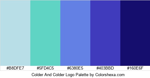 Colder And Colder Logo Colors Logo