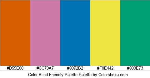 Color Blind Friendly Palette Colors Logo