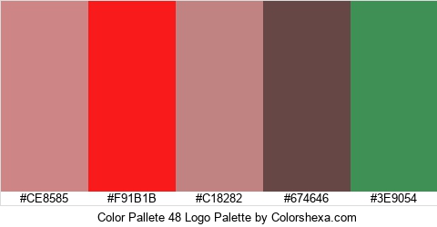 Color Pallete 48 Logo Colors Logo