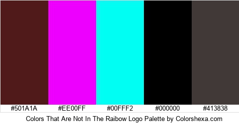 Colors That Are Not In The Raibow Logo Colors Logo