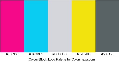 Colour Block Logo Colors Logo