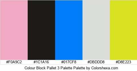 Colour Block Pallet 3 Palette Colors Logo