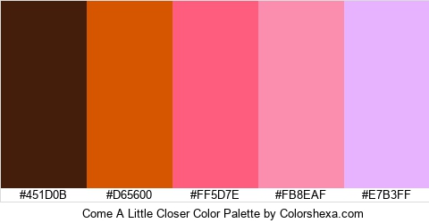 Come A Little Closer Color Colors Logo