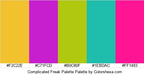 Complicated Freak Palette Colors Logo