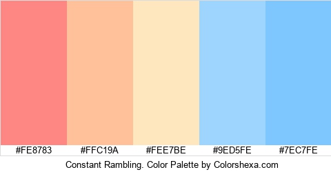 Constant Rambling. Color Colors Logo