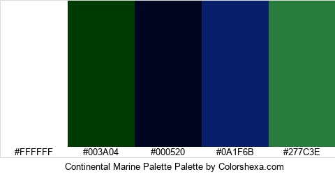 Continental Marine Palette Colors Logo