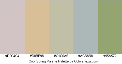 Cool Spring Palette Colors Logo