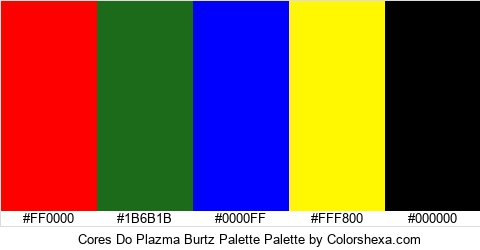 Cores Do Plazma Burtz Palette Colors Logo