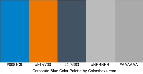 Corporate Blue Color Colors Logo