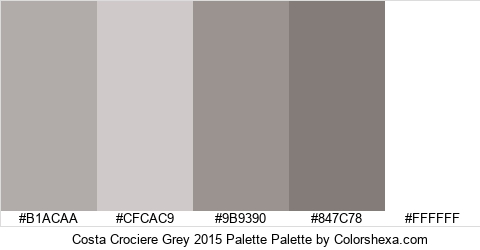Costa Crociere Grey 2015 Palette Colors Logo