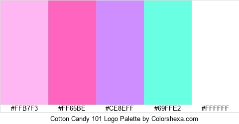 Cotton Candy 101 Logo Colors Logo