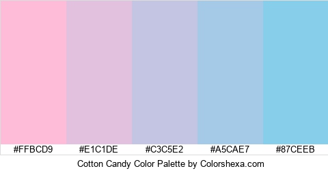 Cotton Candy Color Colors Logo