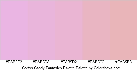 Cotton Candy Fantasies Palette Colors Logo