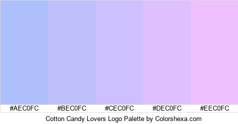 Cotton Candy Lovers Logo Colors Logo