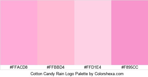 Cotton Candy Rain Logo Colors Logo