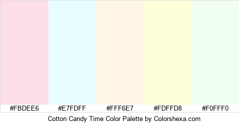 Cotton Candy Time Color Colors Logo