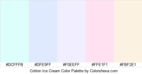 Cotton Ice Cream Color Colors Logo