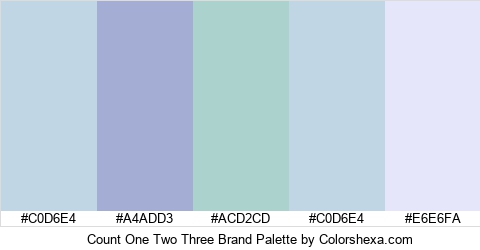 Count One Two Three Brand Colors Logo