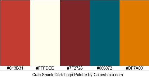 Crab Shack Dark Logo Colors Logo