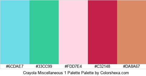 Crayola Miscellaneous 1 Palette Colors Logo