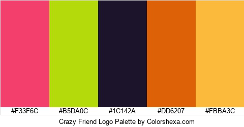 Crazy Friend Logo Colors Logo