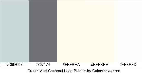 Cream And Charcoal Logo Colors Logo