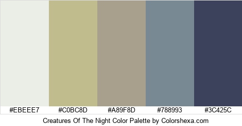 Creatures Of The Night Color Colors Logo