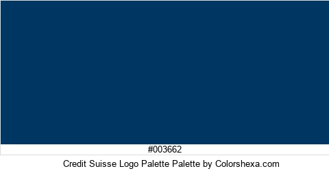 Credit Suisse Logo Palette Colors Logo