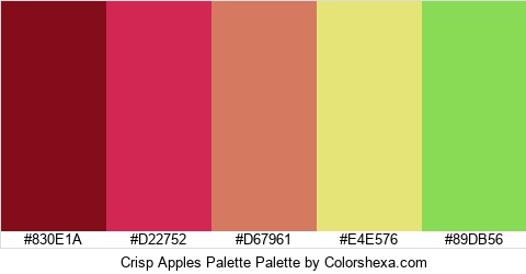 Crisp Apples Palette Colors Logo
