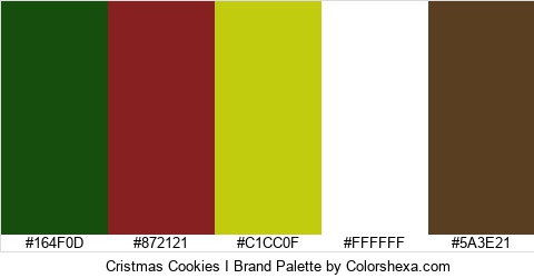 Cristmas Cookies I Brand Colors Logo
