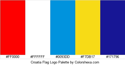 Croatia Flag Logo Colors Logo