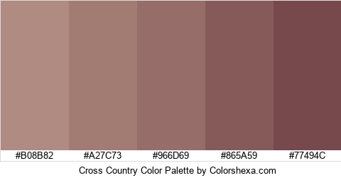 Cross Country Color Colors Logo