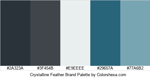Crystalline Feather Brand Colors Logo