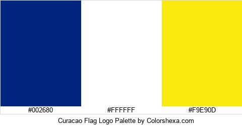 Curacao Flag Logo Colors Logo
