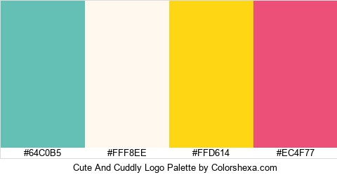 Cute And Cuddly Logo Colors Logo