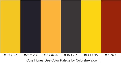 Cute Honey Bee Color Colors Logo