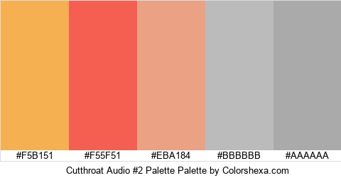 Cutthroat Audio #2 Palette Colors Logo