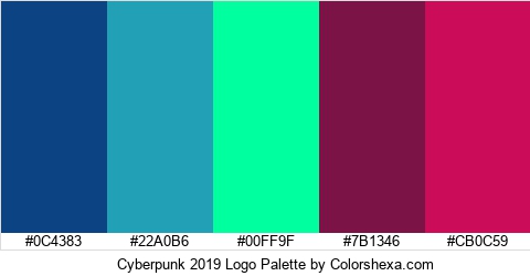 Cyberpunk 2019 Logo Colors Logo