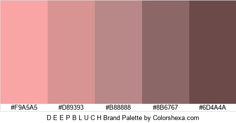 D E E P B L U C H Brand Colors Logo