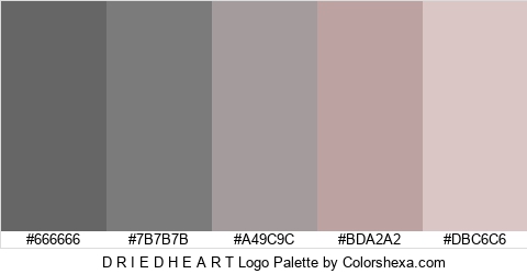 D R I E D H E A R T Logo Colors Logo