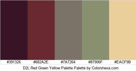 D2L Red Green Yellow Palette Colors Logo