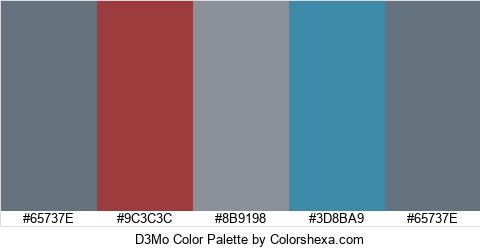 D3Mo Color Colors Logo