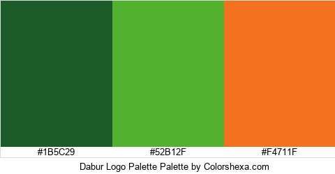 Dabur Logo Palette Colors Logo